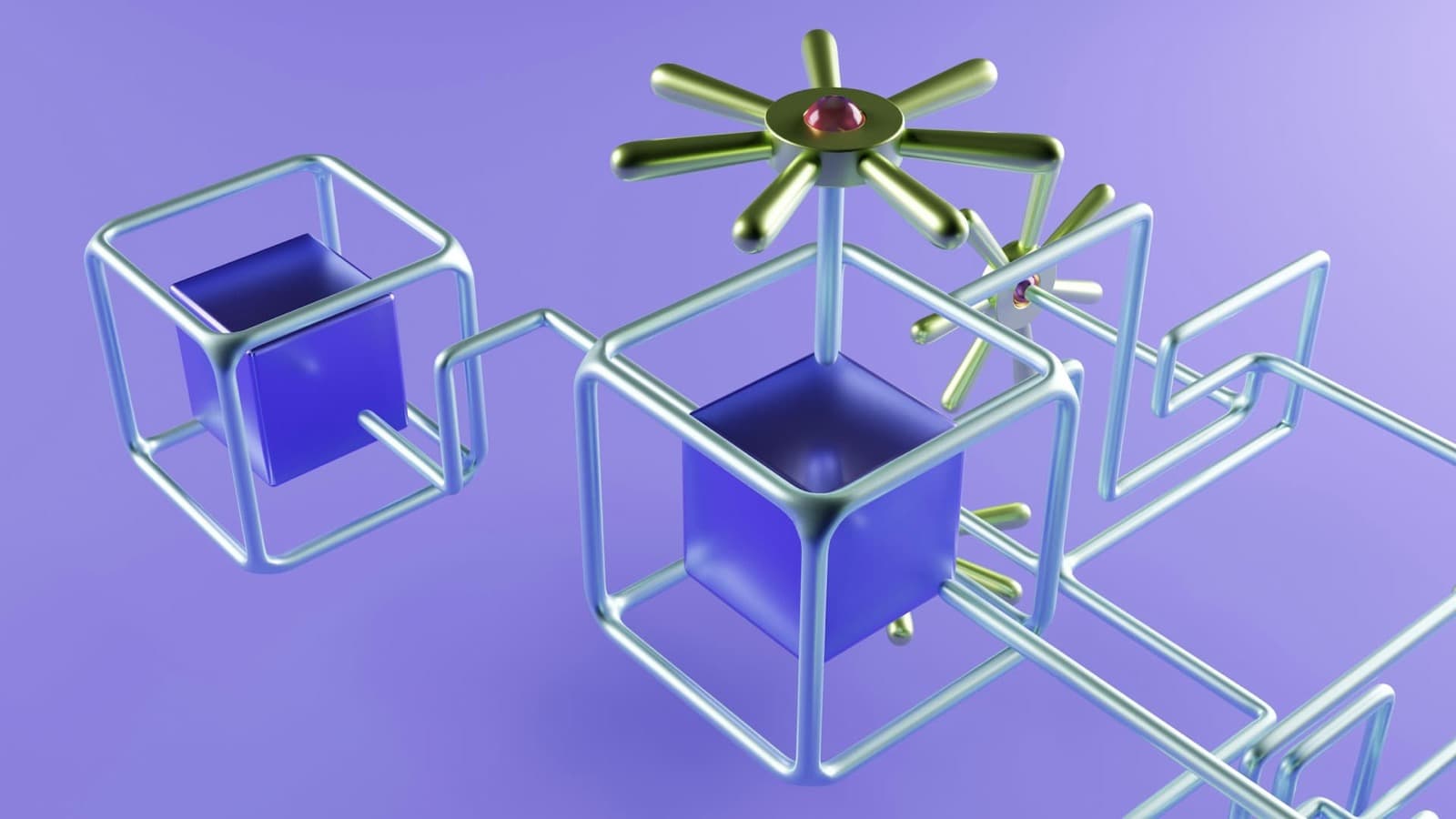 Ilustração abstrata de tecnologia e segurança